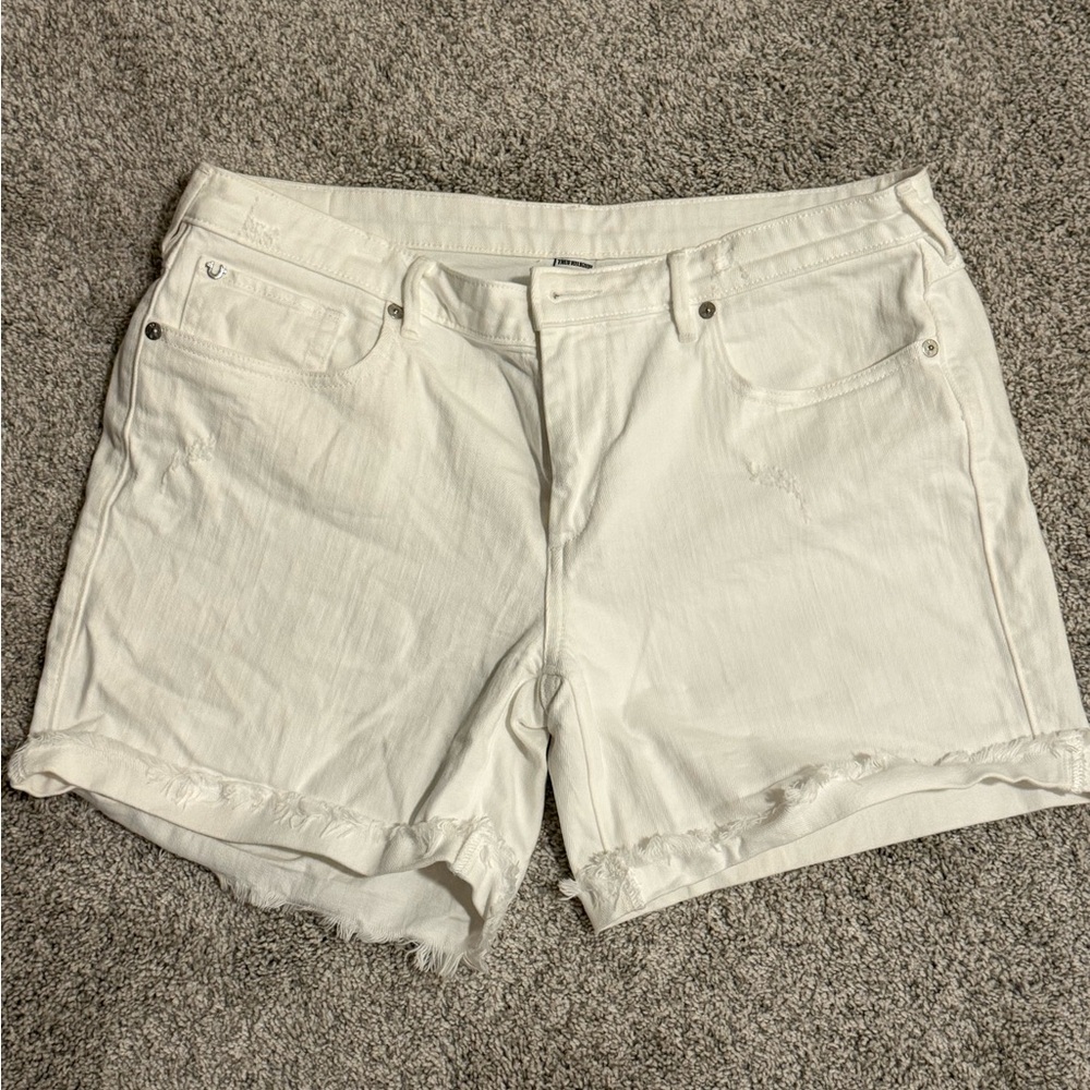 True Religion Cut-Off Jean Shorts sz 32